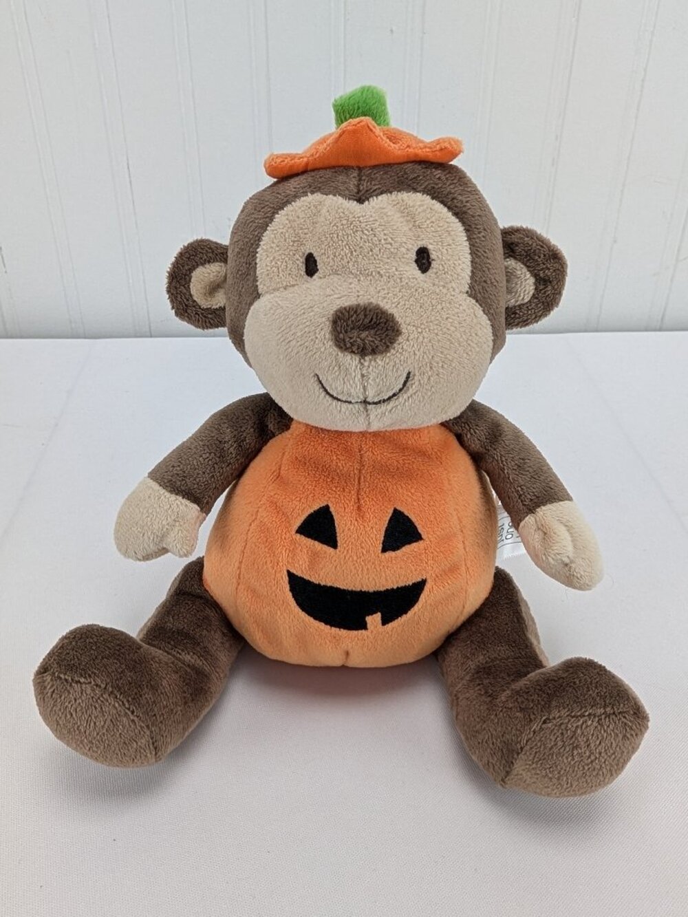 Just One You by Carters Pumpkin Monkey Plush 8" Stuffed Animal Halloween Toy